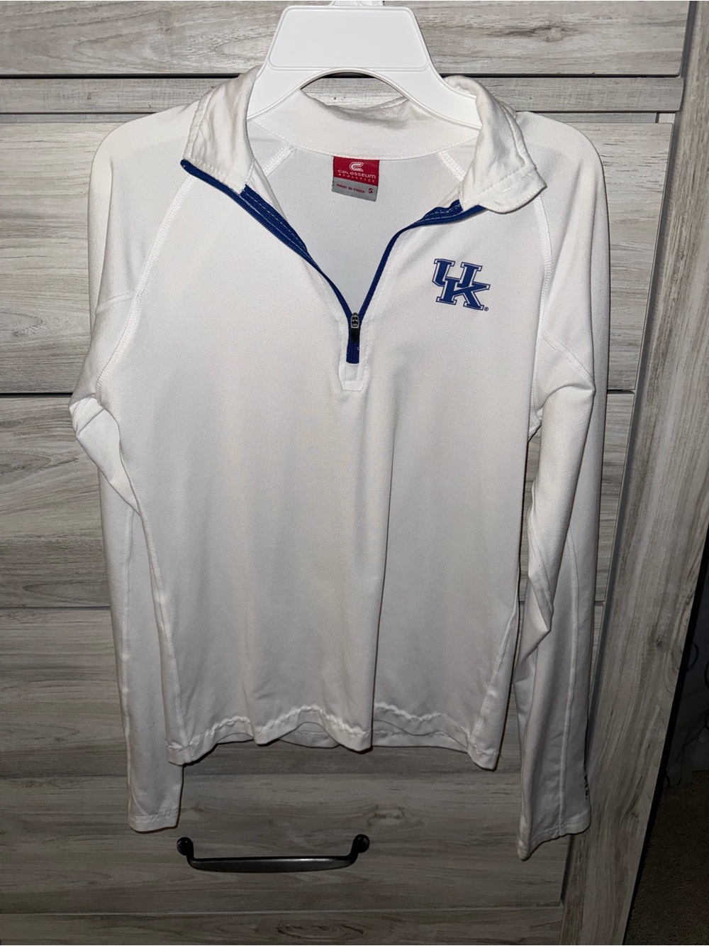 Colosseum Athletics University of Kentucky White Quarter Zip